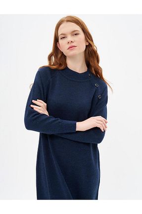 پلیور حجاب سرمه ای زنانه رگولار Kayra - کد 881692134