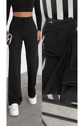 شلوار گرمکن حجاب مشکی زنانه ساق پهن winmoda - کد 881717975