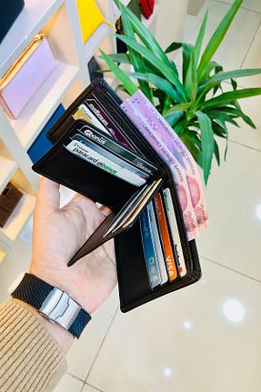 کیف پول قهوه ای مردانه سایز متوسط derius - کد 716026511