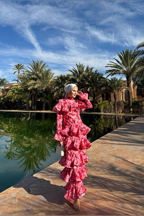 لباس صورتی زنانه بافتنی NAGE COLLECTION - کد 881693271