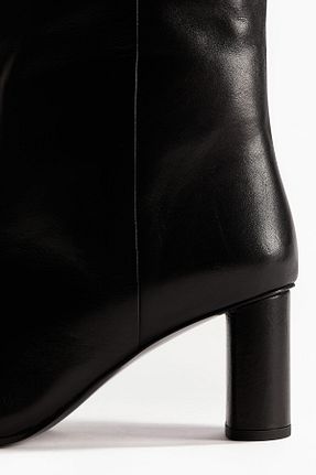 بوت / نیم بوت مشکی زنانه پاشنه ضخیم H&M - کد 881716700