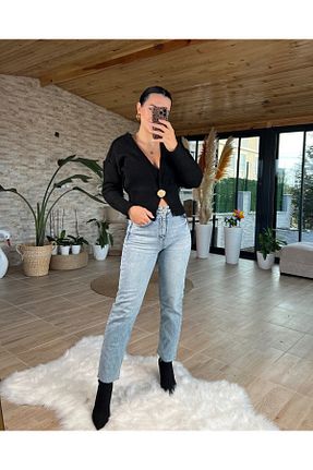 شلوار جین آبی زنانه پاچه تنگ unique rain - کد 881706534