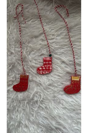 تزئینات کریسمس قرمز SÜSLÜTASARIM - کد 881718171