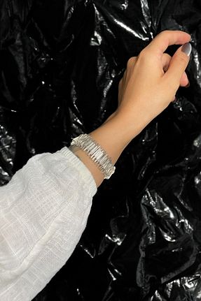 دستبند جواهر زنانه روکش نقره Vesaire Accessories - کد 881750274