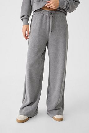 شلوار طوسی زنانه پلی استر Stradivarius - کد 750258655