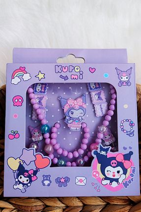ست جواهر بنفش بچه گانه 6 تایی Nisankids - کد 881752661