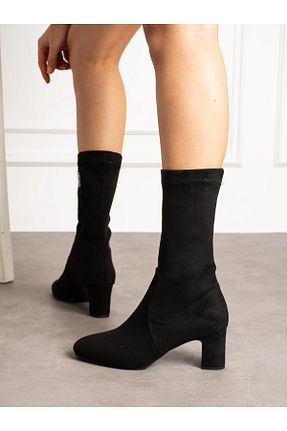 چکمه مشکی زنانه جیر Alemdar Shoes - کد 881752055