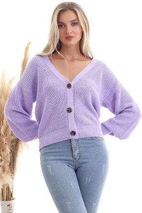 رویه بنفش زنانه اکریلیک Devinka - کد 46734383