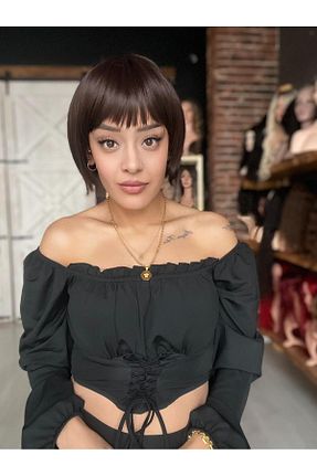 کلاه گیس قهوه ای زنانه Suzan Peruk - کد 881775106