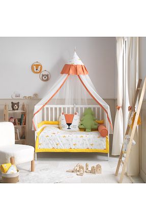 ست لحاف و روکش لحاف و روکش بالش کودک و نوزاد رنگی پنبه ای SOFT BABY TEKSTİL - کد 881802232