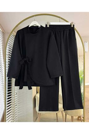 ست گرمکن حجاب مشکی رگولار MODA VEDAT - کد 881800155