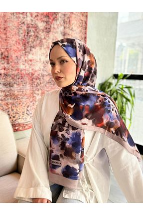 روسری رنگی پنبه پلی استر locella - کد 881797256
