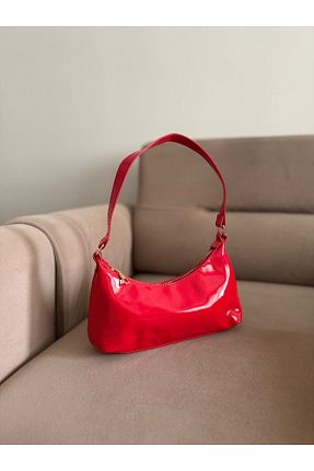 کیف دوشی قرمز زنانه چرم مصنوعی MODA ELF - کد 823531597