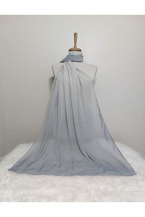 شال طوسی زنانه شیفون istanbul prensesleri - کد 881801731