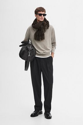 پلیور سبز مردانه ساده Massimo Dutti - کد 881816629