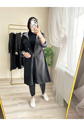 ترنچکت مشکی زنانه بدون آستر UMARS - کد 881822441