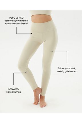 ساق شلواری اسپرت بژ زنانه بافت Ayma Active - کد 247507771