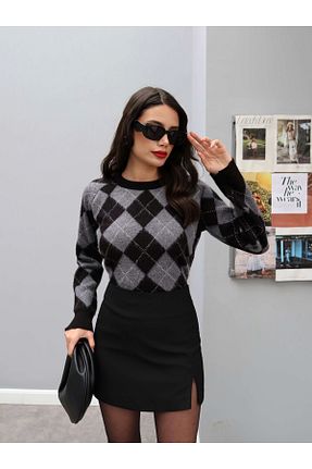 دامن مشکی زنانه پنبه ای ESRAHELVACI - کد 881882347