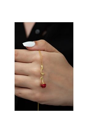 گردنبند نقره زرد زنانه 925 عیار Şimal Silver - کد 46372281