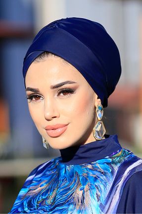 کلاه شنای حجاب سرمه ای زنانه Remsa Mayo - کد 197227861