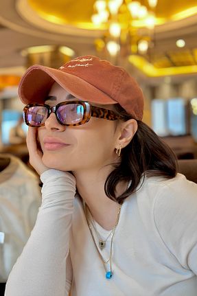 عینک آفتابی بنفش زنانه UV400 Eyesofia - کد 364073643