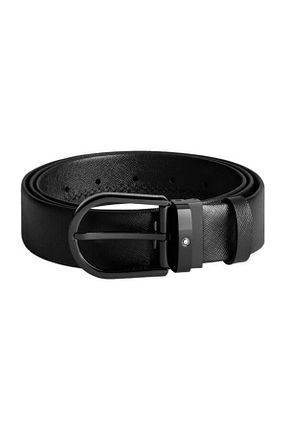 کمربند مشکی مردانه Mont Blanc - کد 854150824