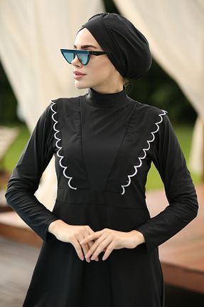 مایو حجاب مشکی زنانه چاپی Remsa Mayo - کد 277414818