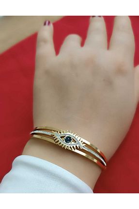 دستبند استیل (فولاد) زرد زنانه استیل (فولاد) shop - کد 873841400