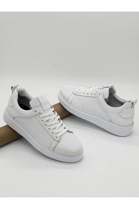 کفش اسنیکر سفید مردانه چرم اصل PATRON SHOES - کد 881913114