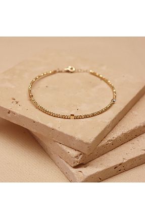 دستبند طلا سبز زنانه 14 عیار TAHAN MÜCEVHERAT - کد 881923392