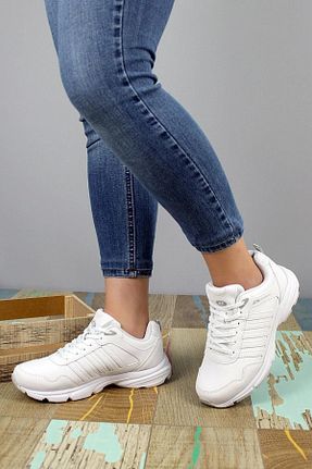 کفش پیاده روی سفید زنانه چرم مصنوعی MP - کد 46372126