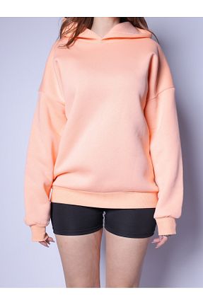 سوئیشرت نارنجی زنانه ساده Aysmella - کد 881915237