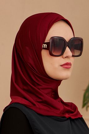 مایو حجاب زرشکی زنانه چاپی Remsa Mayo - کد 841289096