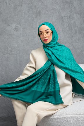 شال سبز زنانه کشمیر HanBaba - کد 881935650
