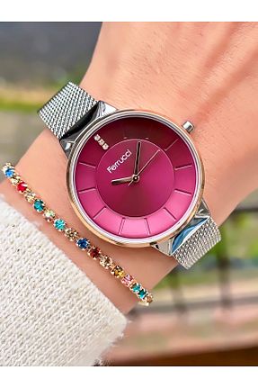 ساعت مچی طوسی زنانه 31-35 میلی متر Ferrucci - کد 881937011