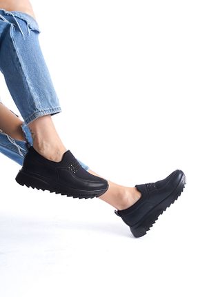 کفش کژوال مشکی زنانه چرم مصنوعی DELSOLERA - کد 856032134