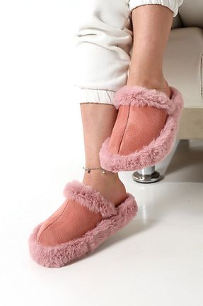 دمپائی خانگی صورتی زنانه پارچه ای olgun slipper - کد 869625613