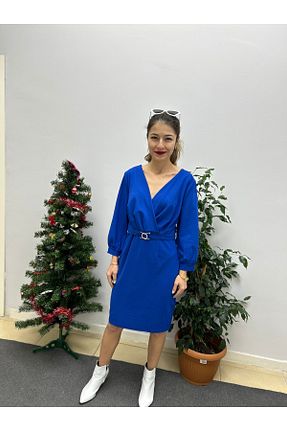 لباس آبی زنانه بافتنی Mix - کد 881966426