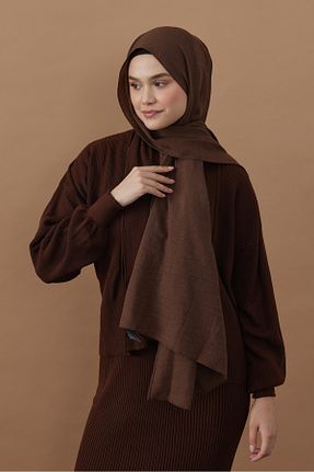 شال قهوه ای زنانه Modakaşmir - کد 881969938