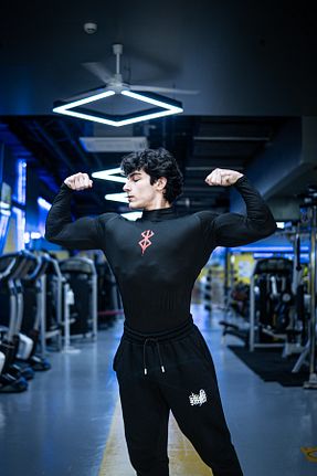تیشرت اسپرت مشکی مردانه تنگ / اسلیم StayFit Wears - کد 881944604