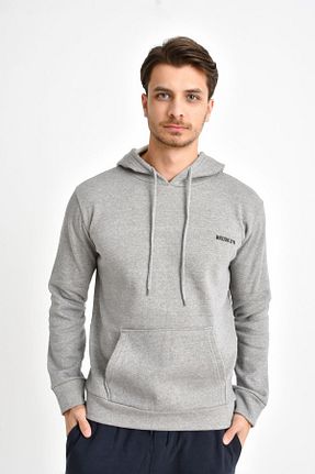 سوئیشرت طوسی مردانه چاپی Superlife - کد 51246003