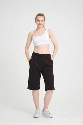 شلوارک و برمودا مشکی زنانه رگولار Superlife - کد 833827062
