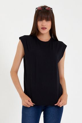 تیشرت مشکی زنانه Relaxed Superlife - کد 320282937