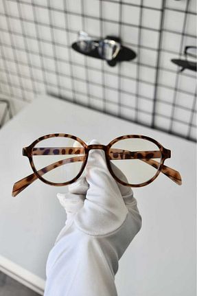 عینک محافظ نور آبی قهوه ای زنانه 48 Glare - کد 881996634