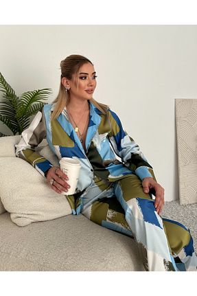 ست بالاتنه و پائین تنه رنگی زنانه بافتنی NEW STATION - کد 881992853