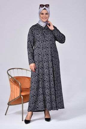 لباس سایز بزرگ سرمه ای زنانه Penye Ferace - کد 139979179