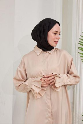 شال قهوه ای زنانه İpekhan - کد 681590856