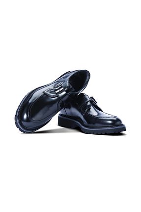 کفش کژوال مشکی مردانه چرم خالص bagcini - کد 832479542