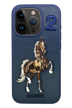 کاور و قاب سرمه ای iPhone 15 Pro Max Santa Barbara Polo Racquet Club - کد 771827650