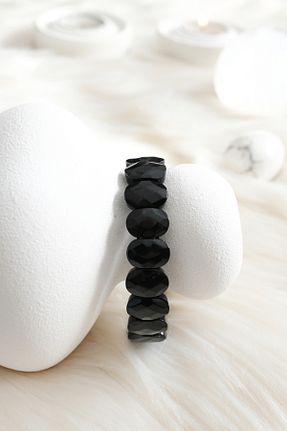 دستبند جواهر مشکی زنانه سنگ طبیعی Yuppide - کد 882055643